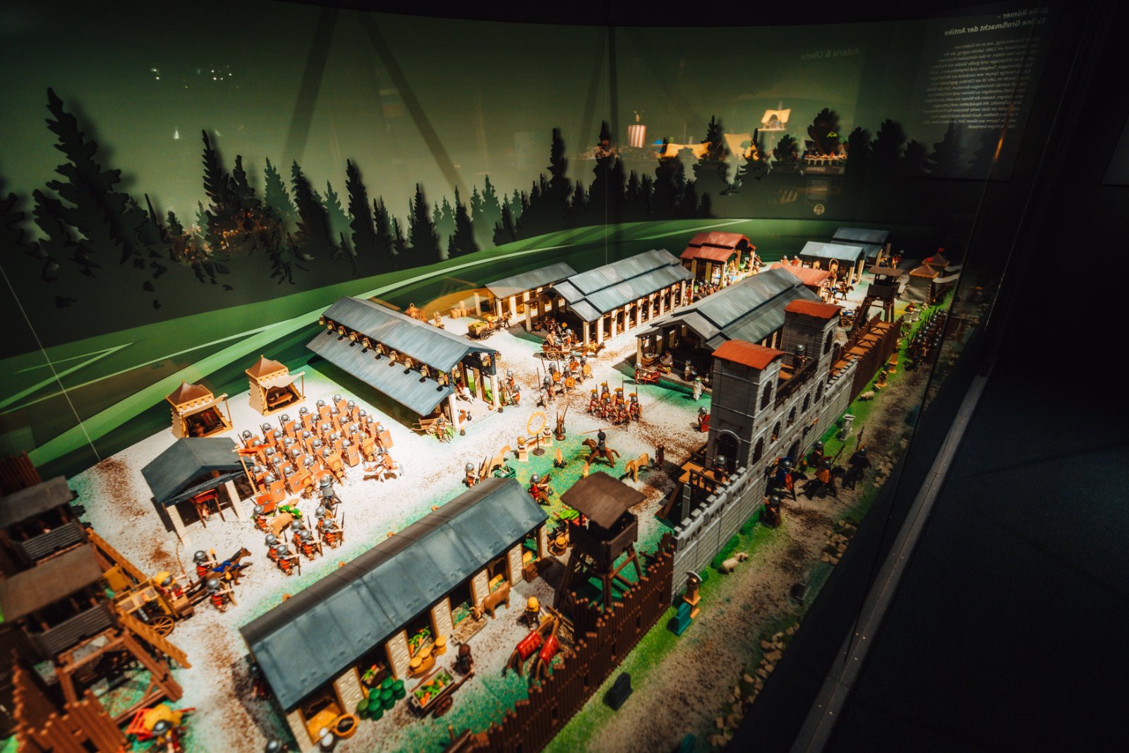 Roman camp diorama